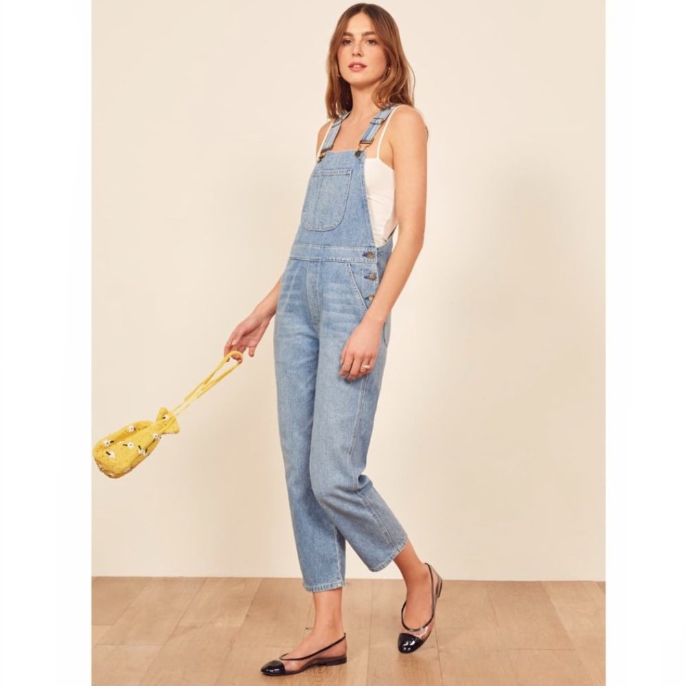 NWT Reformation Smith Denim Overalls